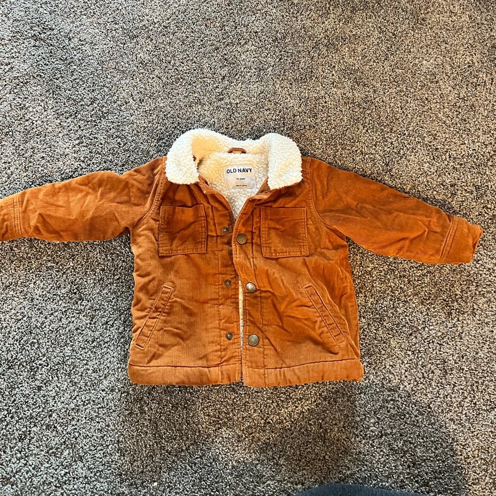 Fleece lined corduroy jacket 18-24 months
